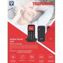 Teléfono Móvil Telefunken S520 Negro