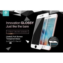 Jade2 Full Screen Tempered Glass (0.18mm) iPhone 7 White