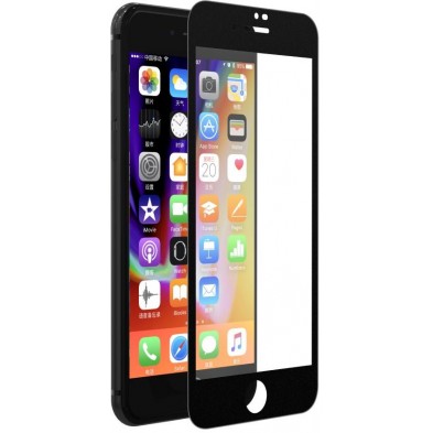 Anti-glare Full Screen Tempered Glass for iPhone 7/8 Black