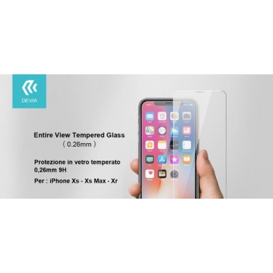 Entire view tempered glass for iPhone Xs 5.8
