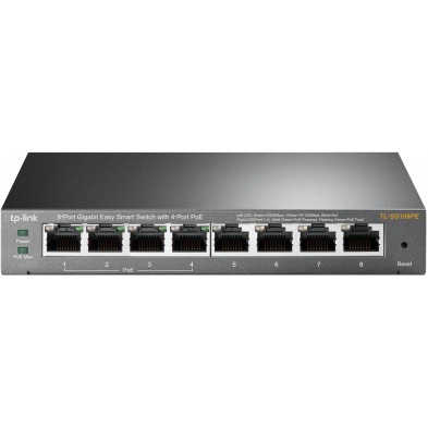 Easy Smart Switch 8 Port Gigabit con 4 Port PoE TL-SG108PE
