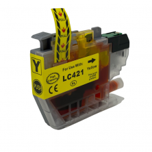 Brother LC421Y amarillo compatible DCP-J1050DW,J1140DW,MFC-J1010-J1800-0.2K