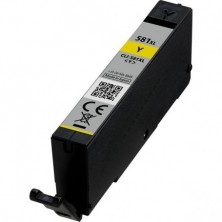 Canon CLI581XL amarillo 12Ml Con chip compatible TS6150,8150,9150,TR7550,8550-0.83K1997C001