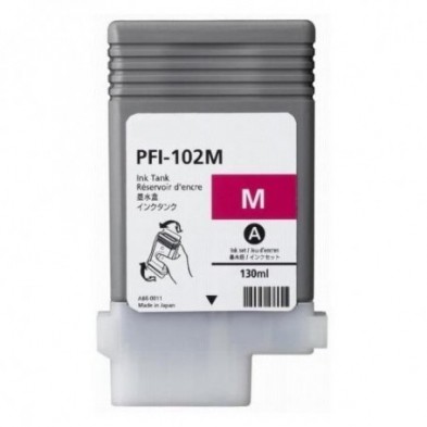 Canon PFI102 magenta 130ml Dye compatible para Canon IPF500,IPF600,IPF700,LP17,LP24