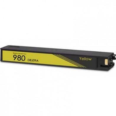 HP 980XL/D8J09A 120ML amarillo tóner compatible HP X555DN,X555XH,X585F,X585Z-6.6K