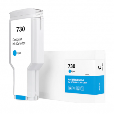 HP P2V68A/730 cian 300ML Dye Reman T1600,T1700,T2600