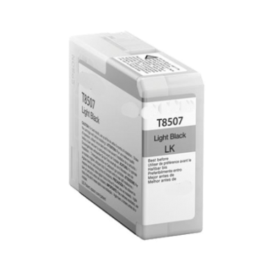 Epson T8507 Light Black 80ML Pigmento compa SC-P800DES,P800SE,P800SP