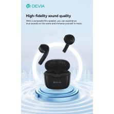 Devia TWS-K1 Bluetooth 5.3 EM057 Earphones Black