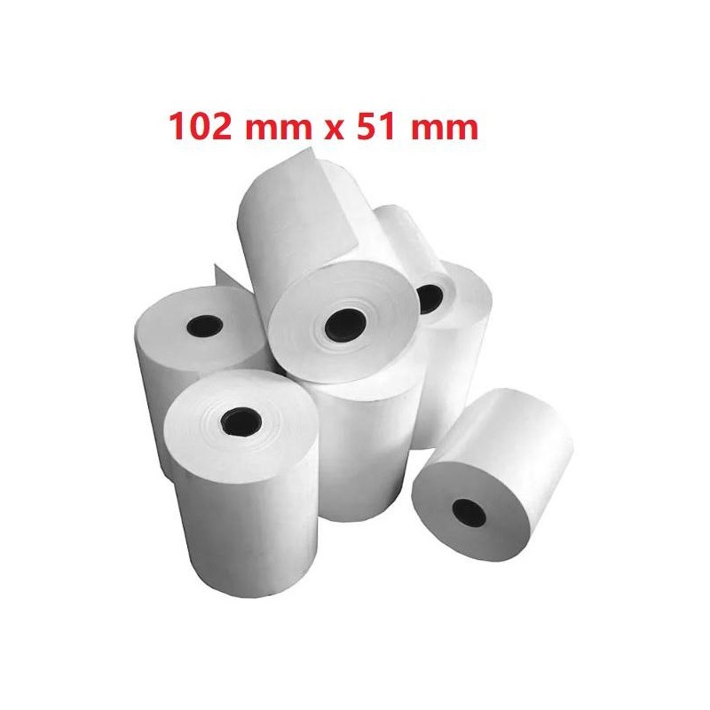 Matte White Roll:102mm x 51mm, 650 labels,Diametro 40mm Ad Inkjet