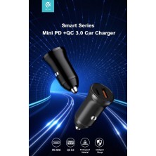 Smart Series Mini PD 30W + QC 3.0 Fast Car Charger