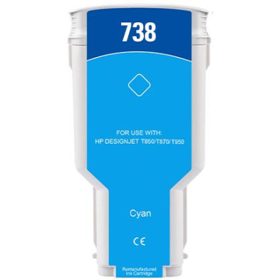 300ML Cyan Reman HP DesignJet T850,T870,XT870,XT950676M6A