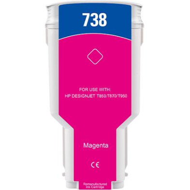 300ML Magenta Reman HP DesignJet T850,T870,XT870,XT950676M7A