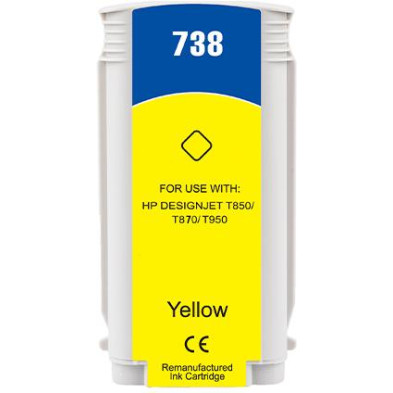 130ML Yellow Reman HP DesignJet T850,T870,XT870,XT950498N7A