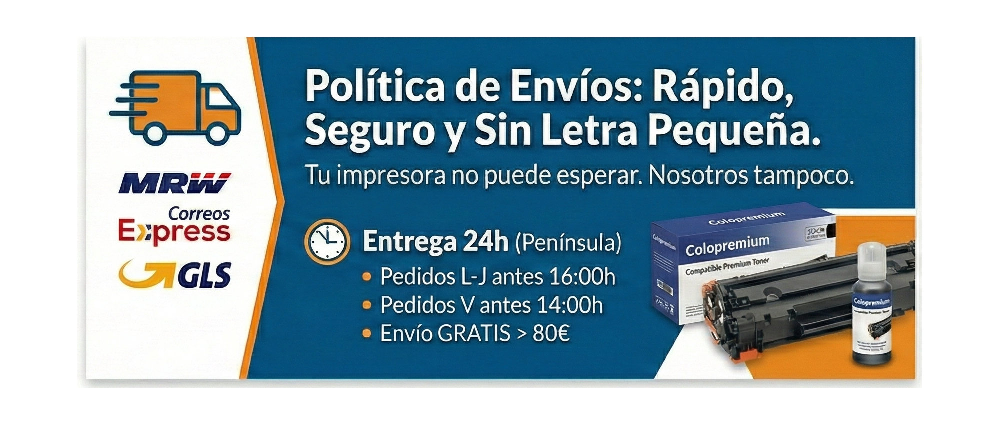 envio rapido, seguro sin letra pequeña
